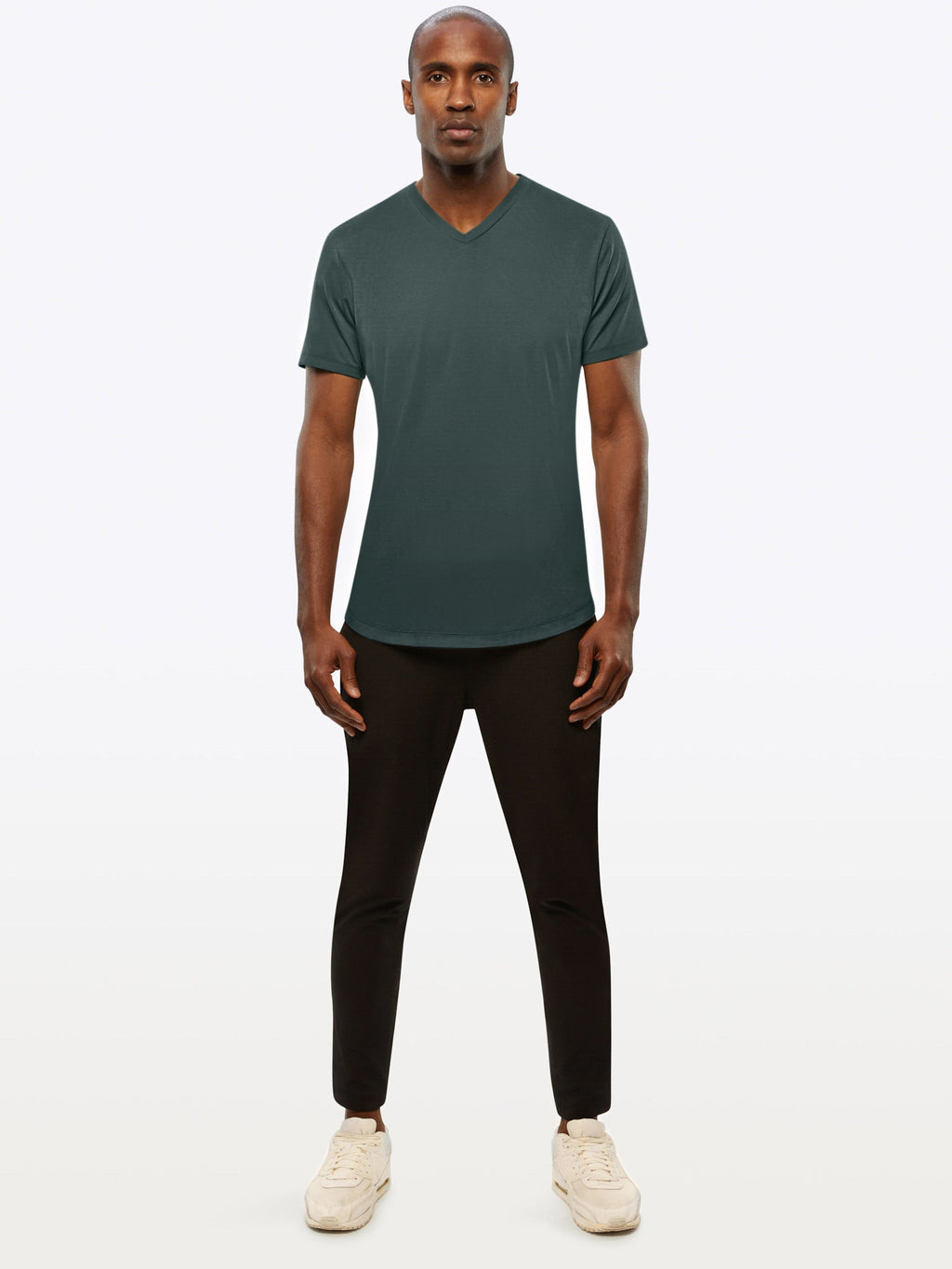 AO V-Neck Curve-Hem Tee | Bonsai Signature-fit PYCA Pro®