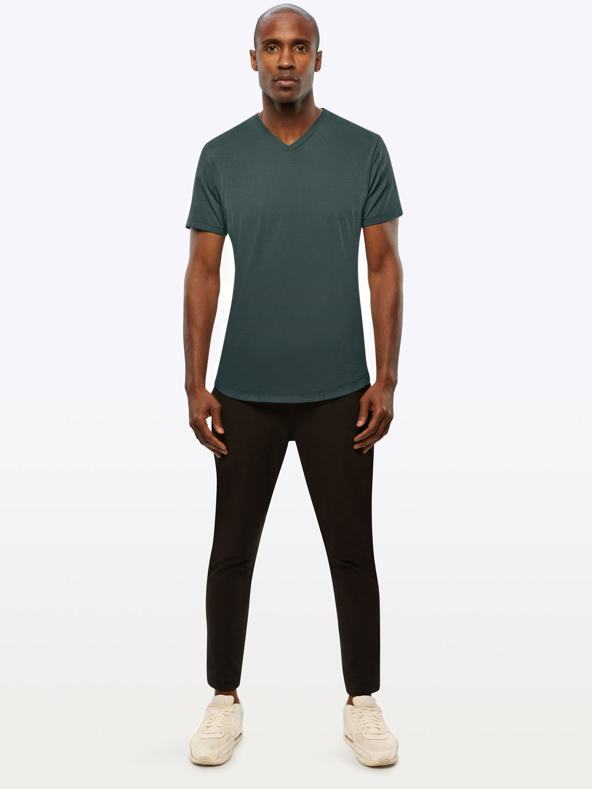 AO V-Neck Curve-Hem Tee | Bonsai Signature-fit PYCA Pro®