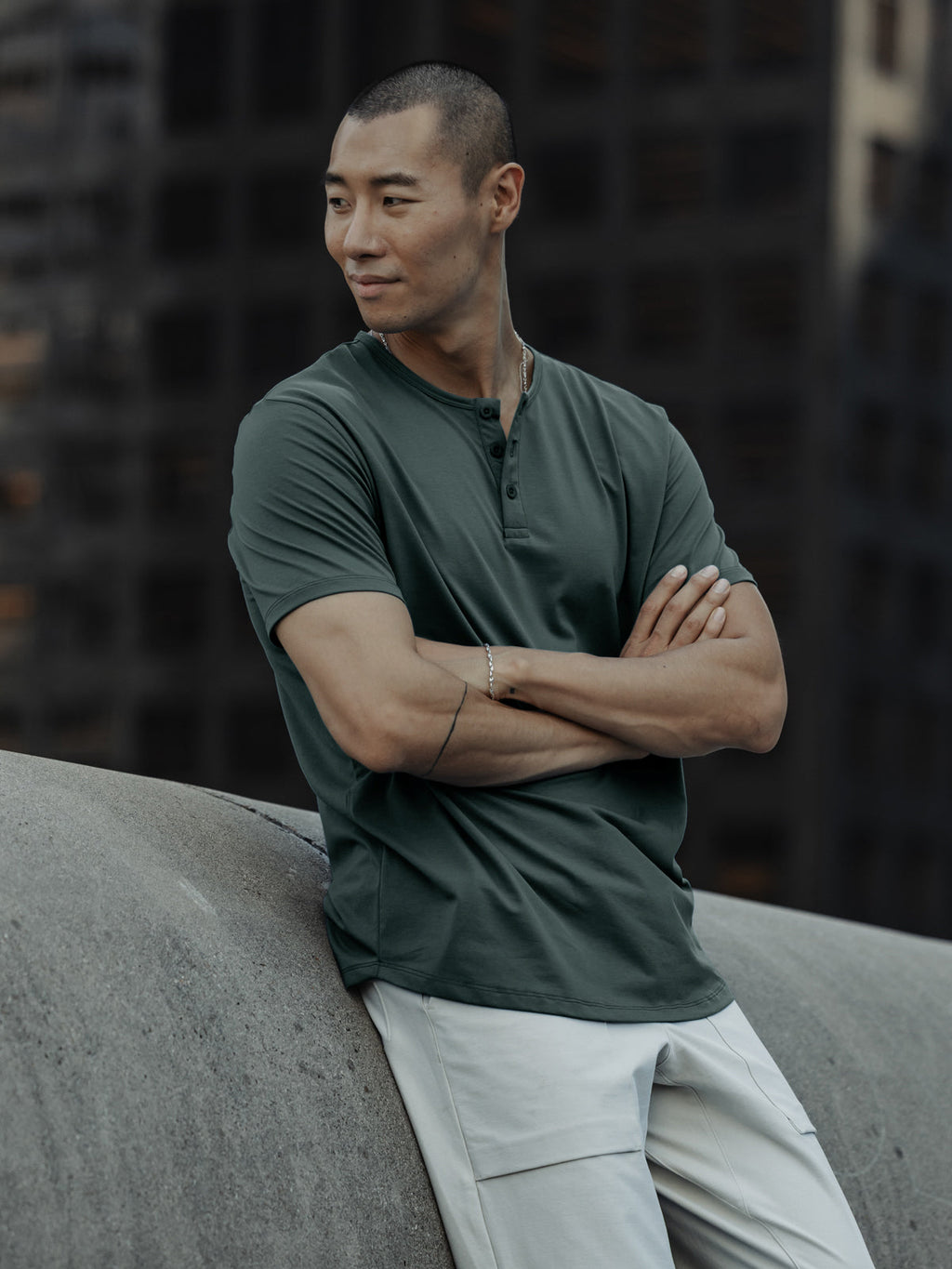 AO Henley Curve-Hem | Bonsai Signature-fit PYCA Pro®