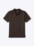 Riviera Knit Button Up | Burnt Oak Signature-Fit