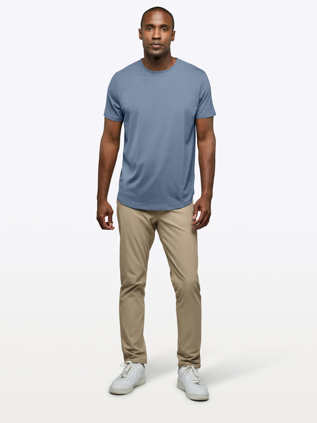 AO Curve-Hem Tee | Cadet Blue Signature-Fit PYCA Pro®