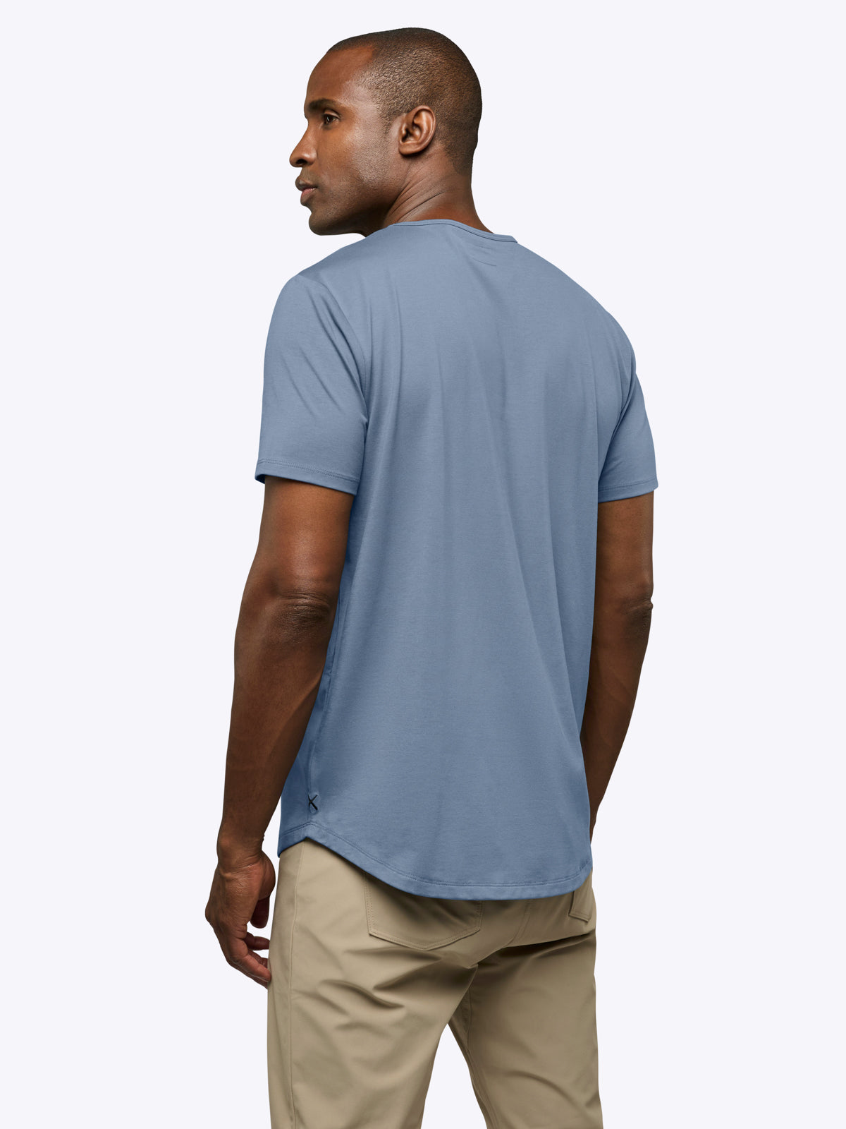 AO Curve-Hem Tee | Cadet Blue Signature-Fit PYCA Pro®