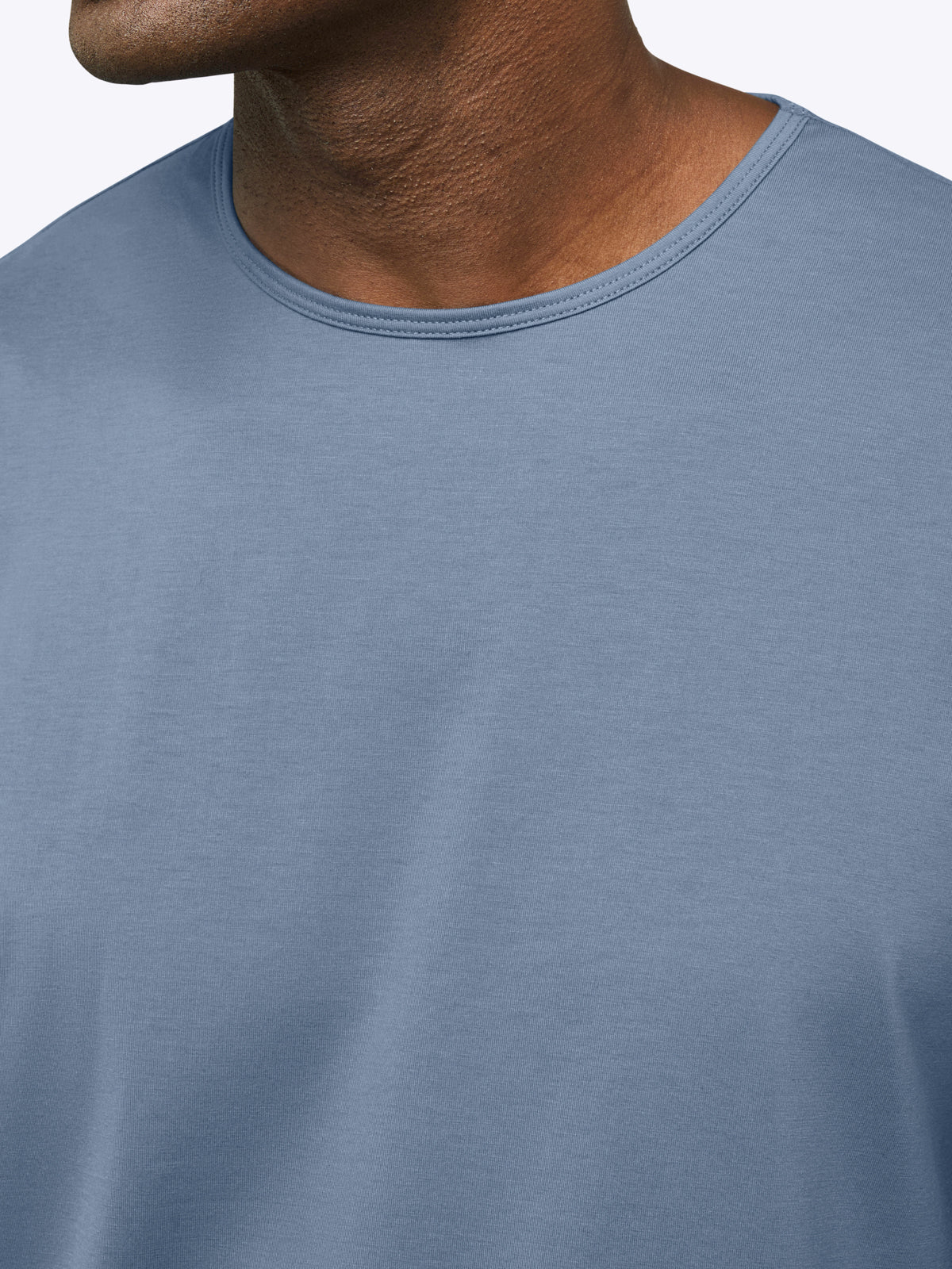 AO Curve-Hem Tee | Cadet Blue Signature-Fit PYCA Pro®