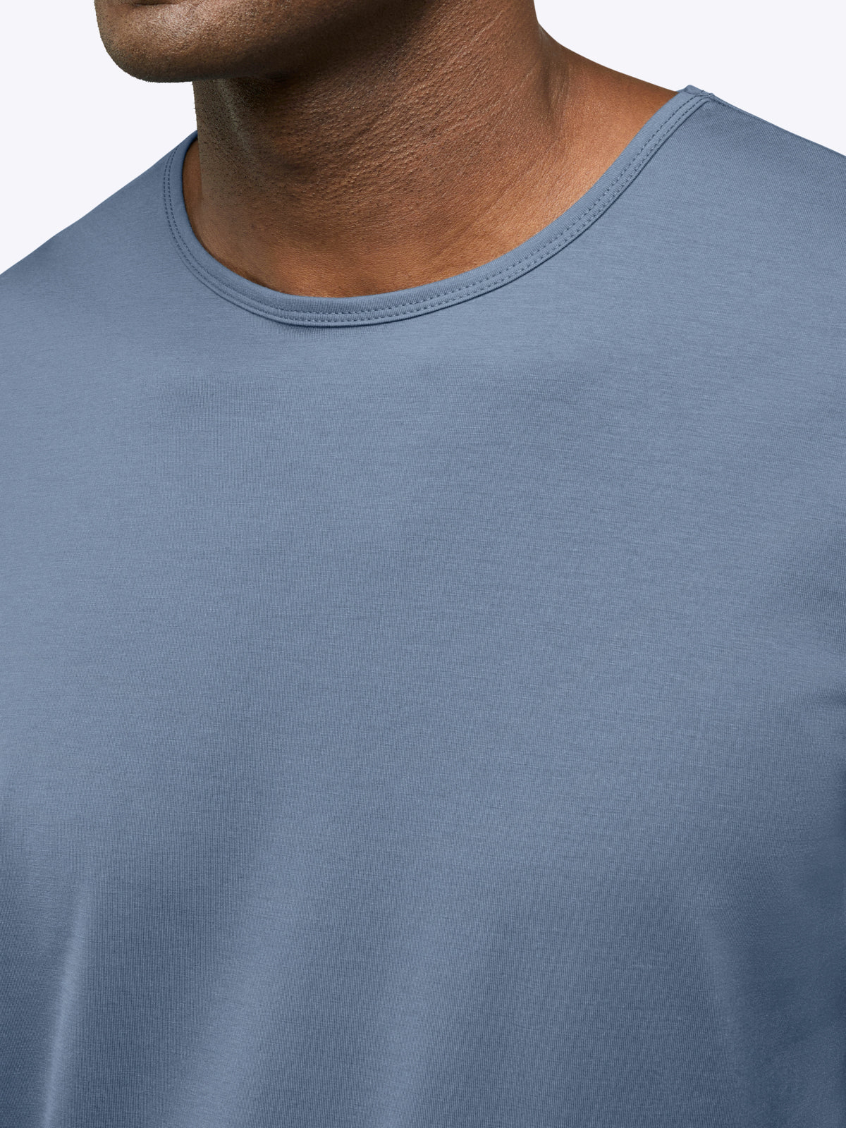 AO Long Sleeve Curve-Hem Tee | Cadet Blue Signature-Fit PYCA Pro®
