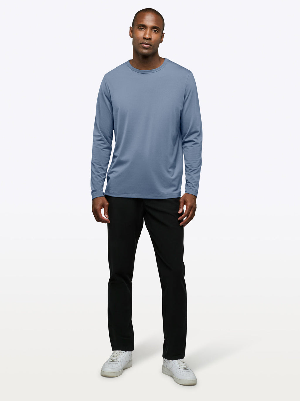AO Forever Long Sleeve Tee | Cadet Blue Classic-Fit PYCA Pro®