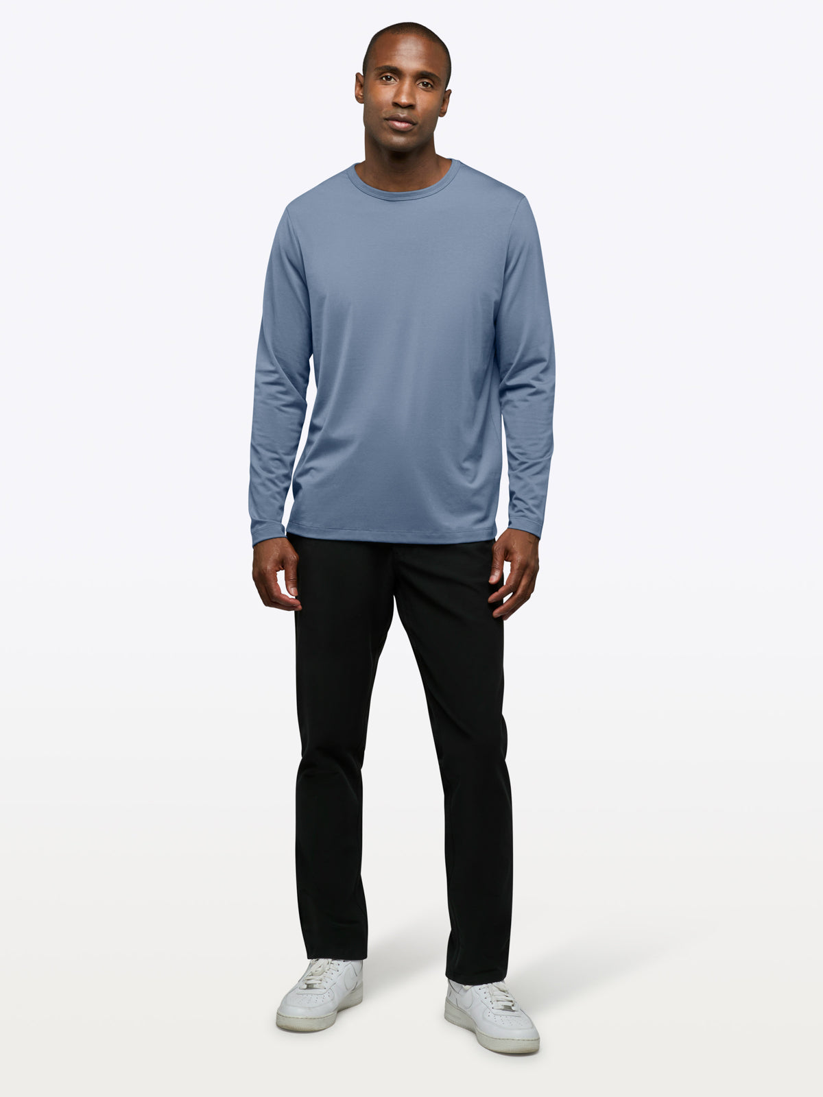 AO Forever Long Sleeve Tee | Cadet Blue Classic-Fit PYCA Pro®