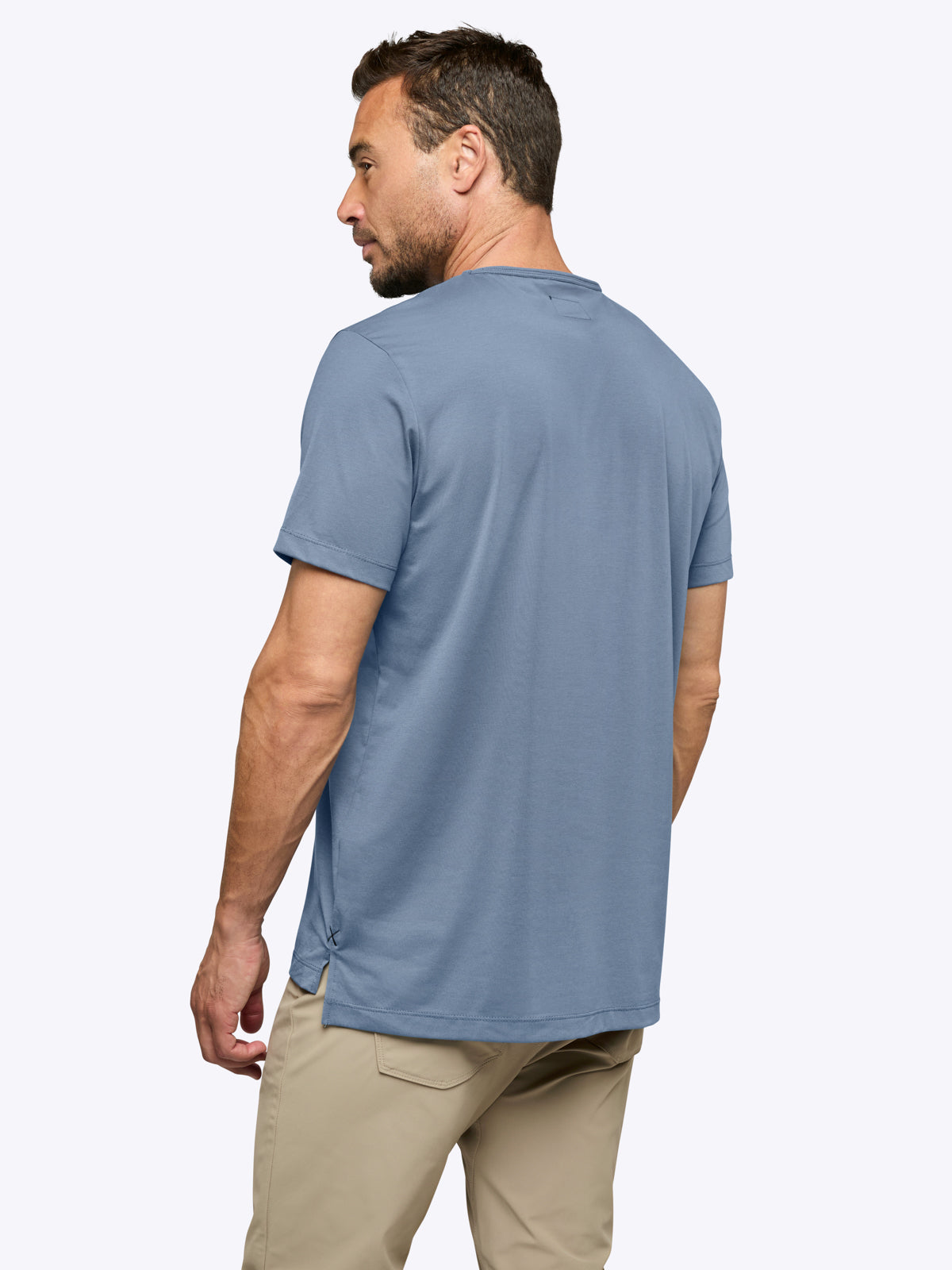 AO Split-Hem Tee | Cadet Blue Signature-Fit PYCA Pro®