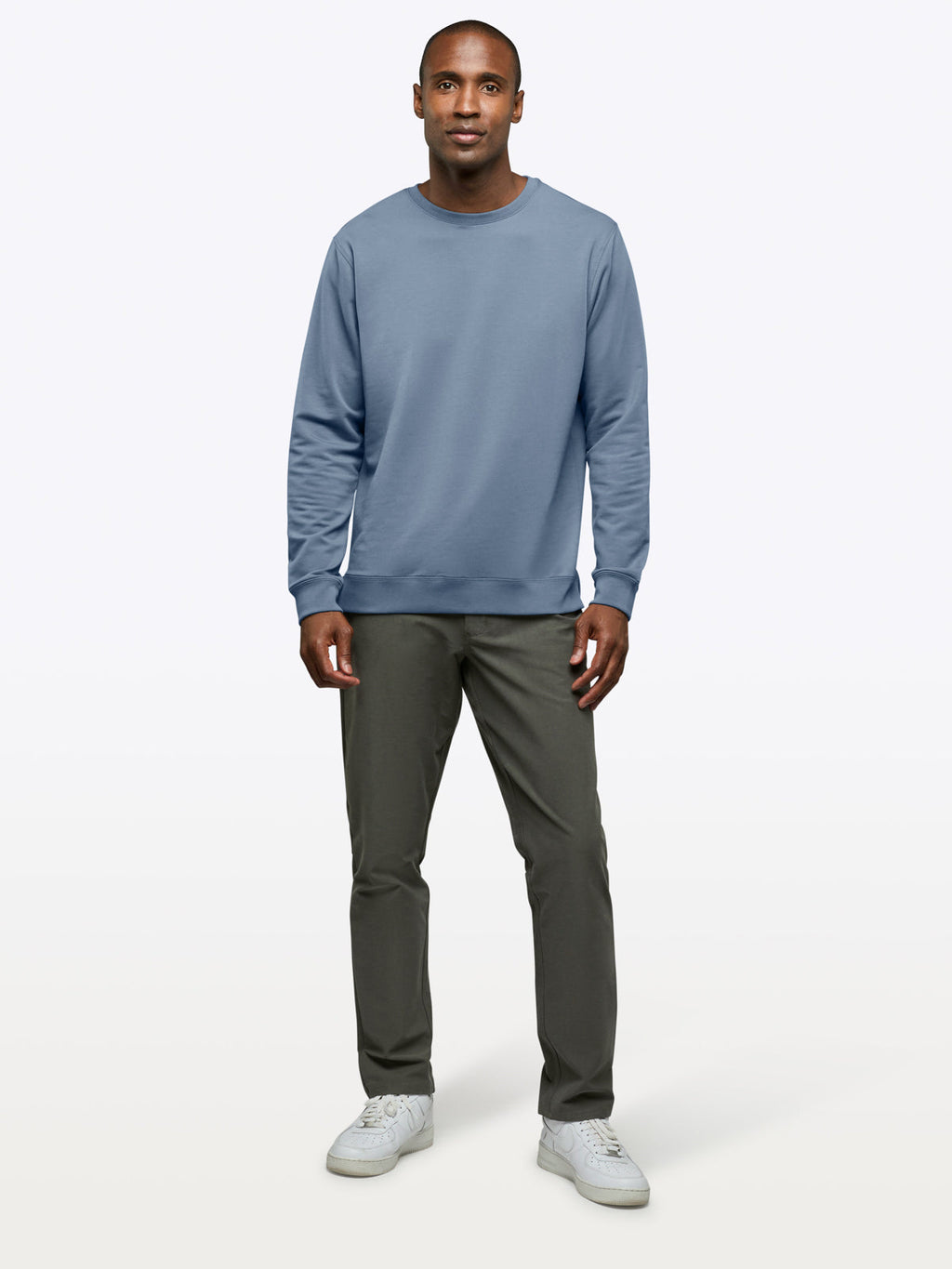 Hyperloop Pullover Split-Hem | Cadet Blue Signature-Fit