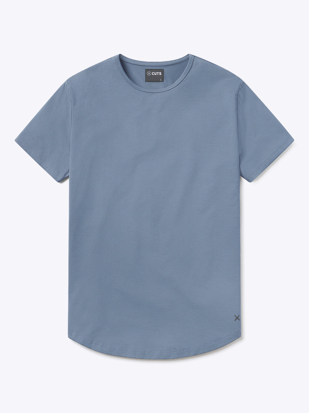 AO Curve-Hem Tee | Cadet Blue Signature-Fit PYCA Pro®