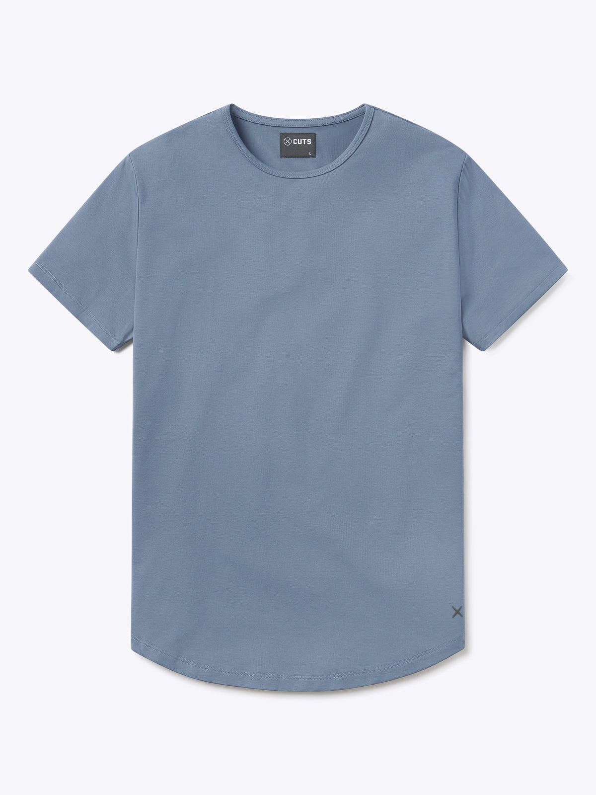 AO Curve-Hem Tee | Cadet Blue Signature-Fit PYCA Pro®