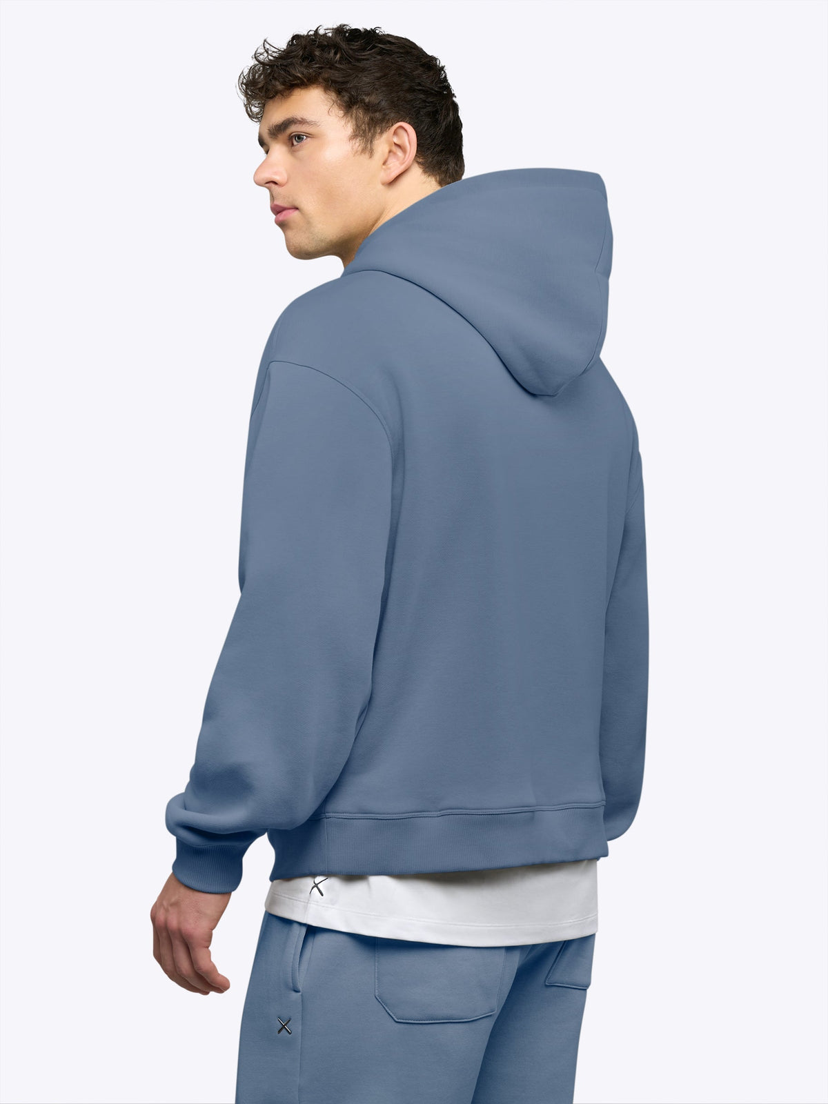 Divine Fleece Hoodie | Cadet Blue Classic-fit
