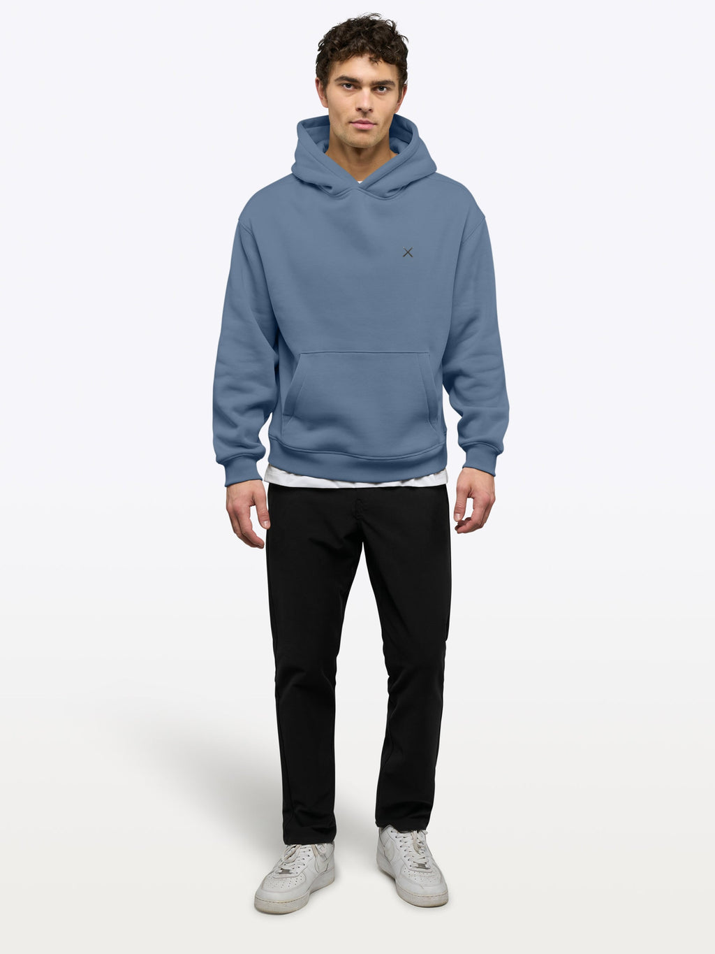 Divine Fleece Hoodie | Cadet Blue Classic-fit