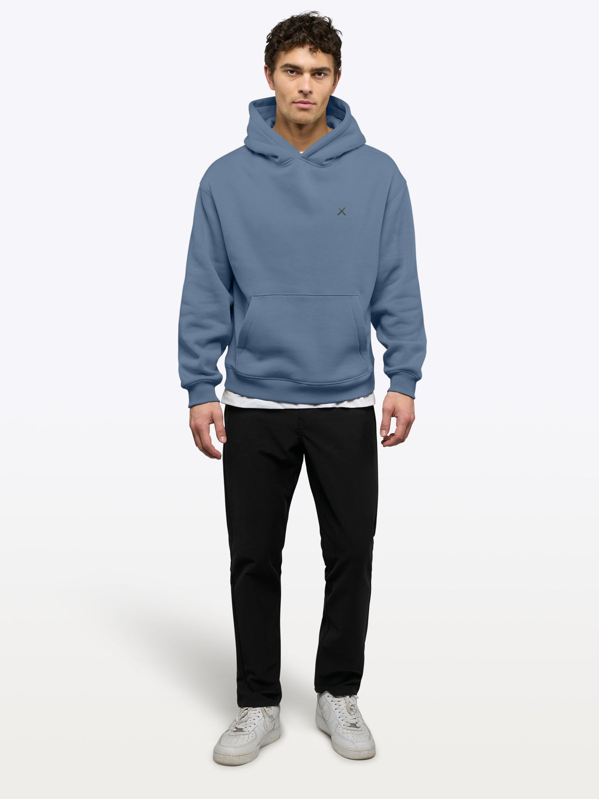 Divine Fleece Hoodie | Cadet Blue Classic-fit