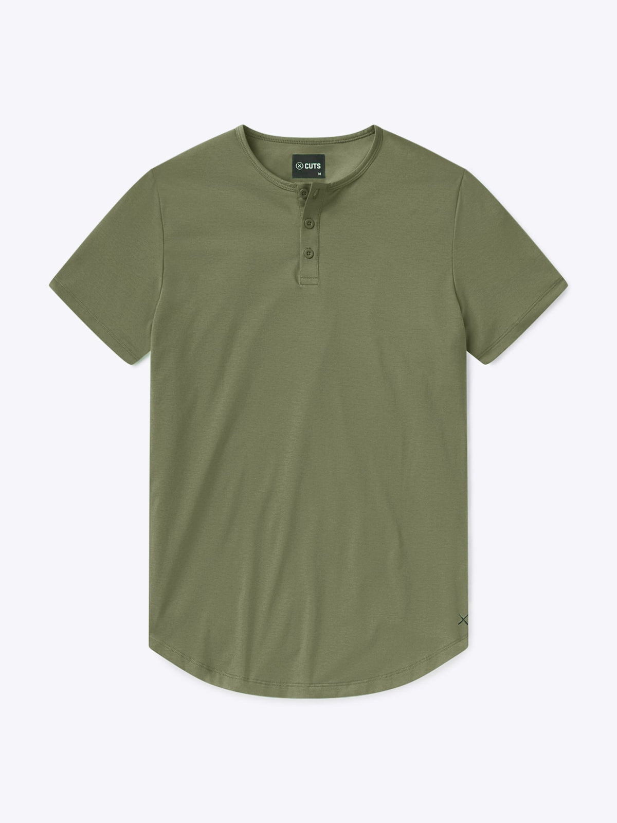 AO Henley Curve-Hem | Capers Signature-Fit PYCA Pro®
