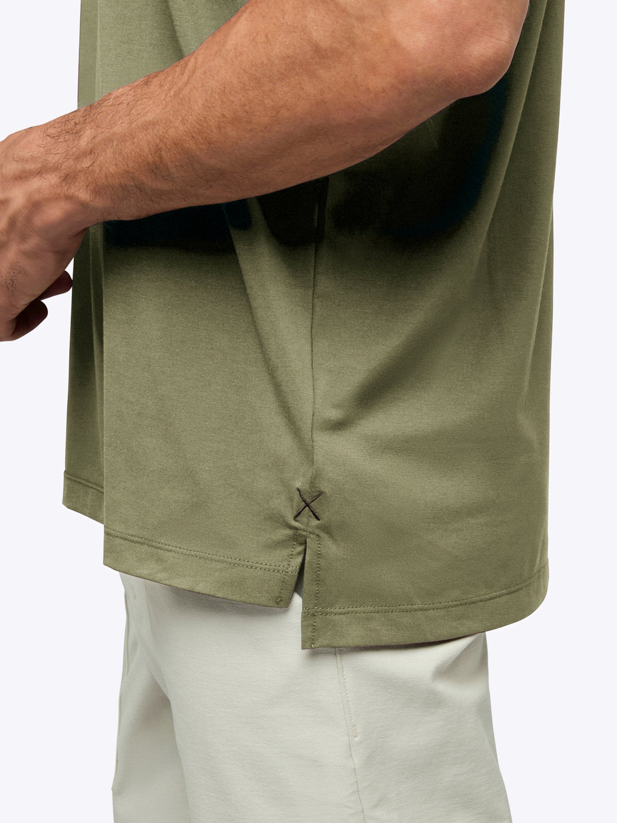 AO Split-Hem Tee | Capers Signature-Fit PYCA Pro®