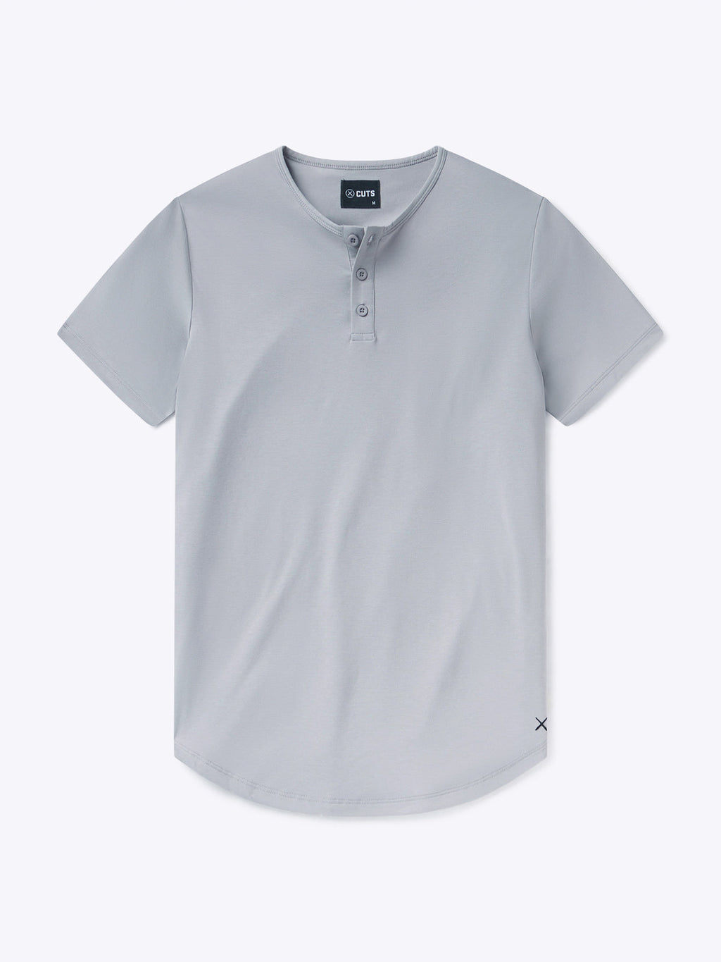 AO Henley Curve-Hem | Cashmere Grey Signature-fit PYCA Pro®