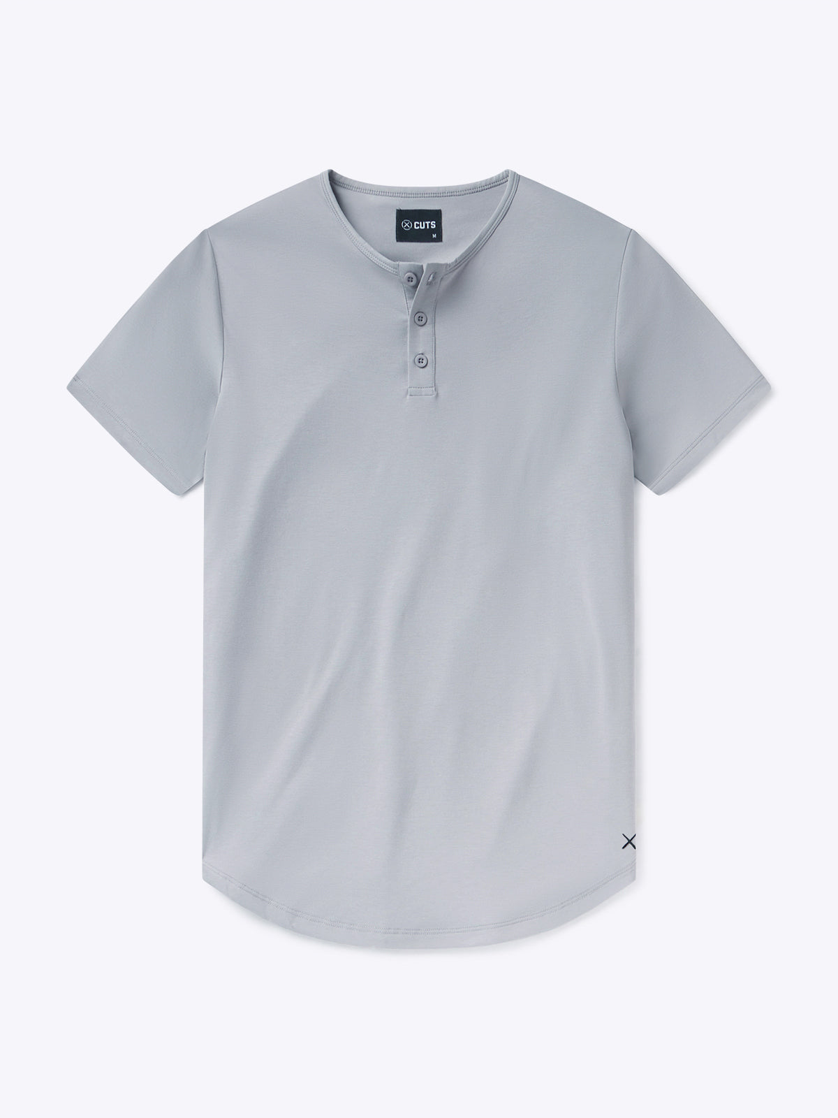 AO Henley Curve-Hem | Cashmere Grey Signature-fit PYCA Pro®