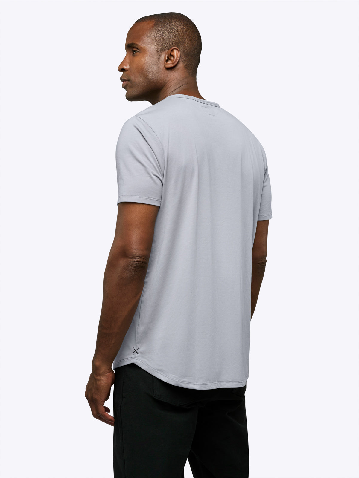 AO Henley Curve-Hem | Cashmere Grey Signature-fit PYCA Pro®