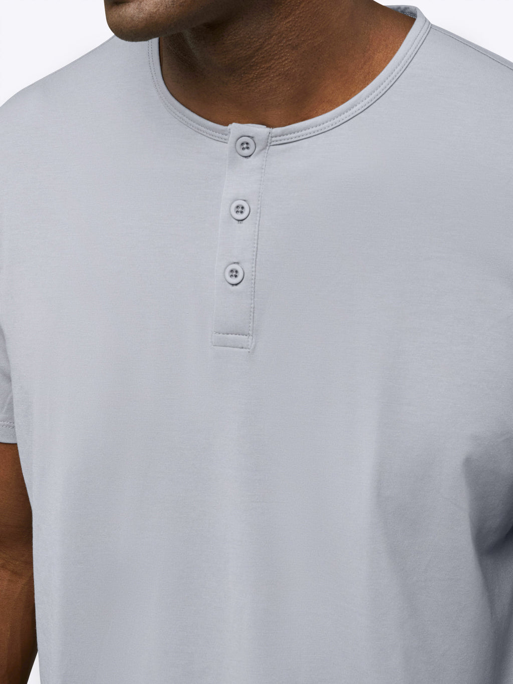 AO Henley Curve-Hem | Cashmere Grey Signature-fit PYCA Pro®