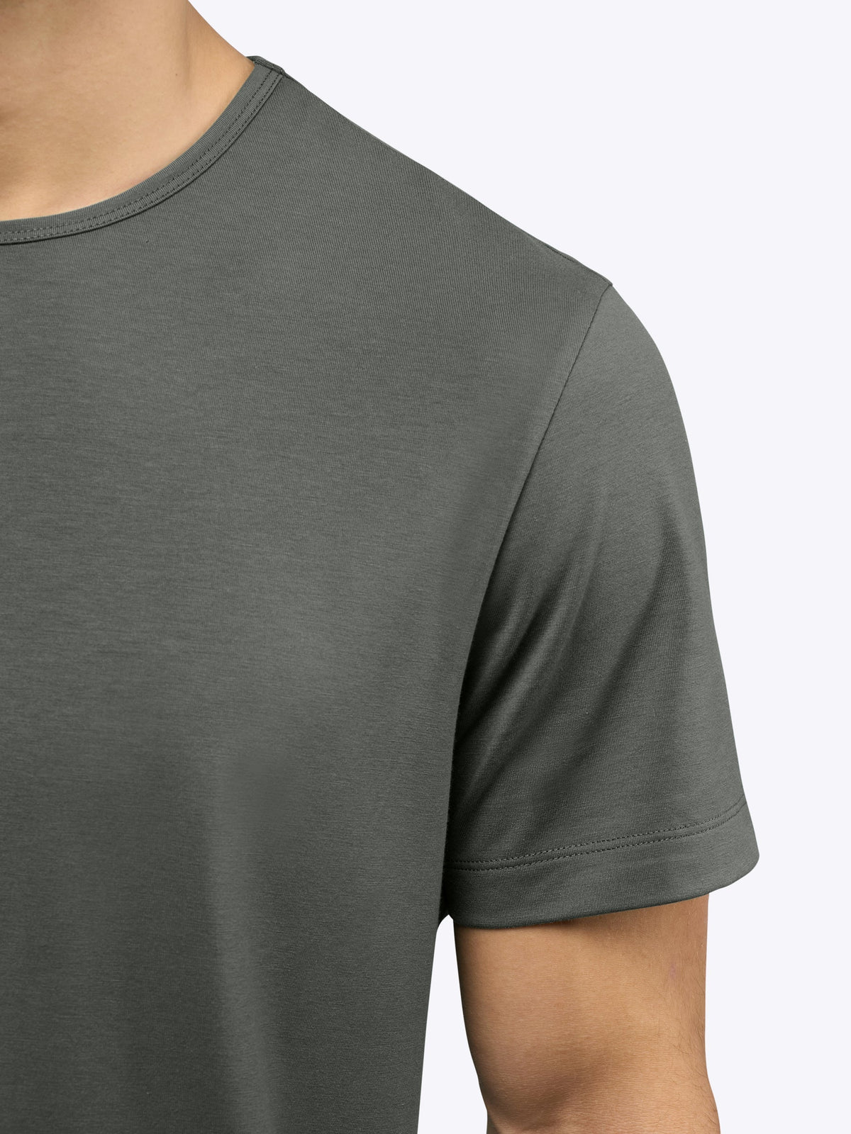 AO Curve-Hem Tee | Castor Grey Signature-Fit PYCA Pro®