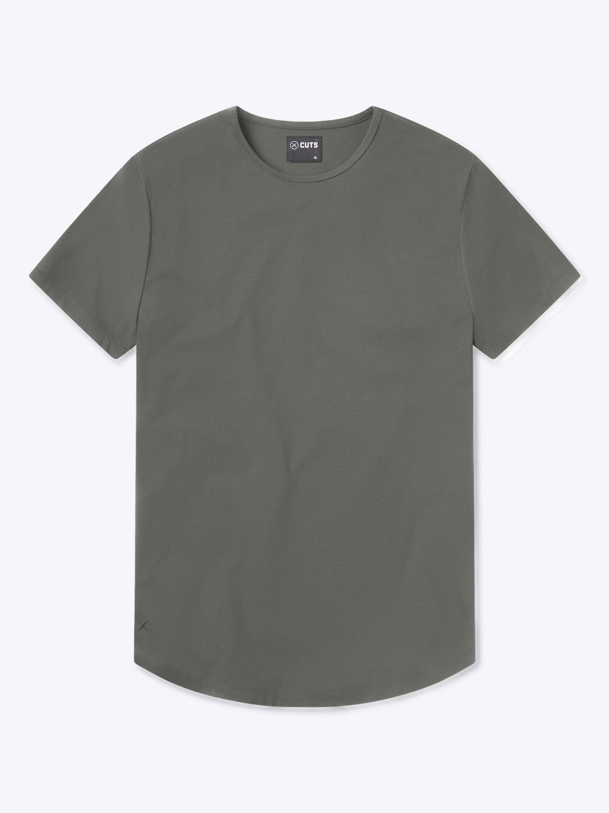 AO Curve-Hem Tee | Castor Grey Signature-Fit PYCA Pro®