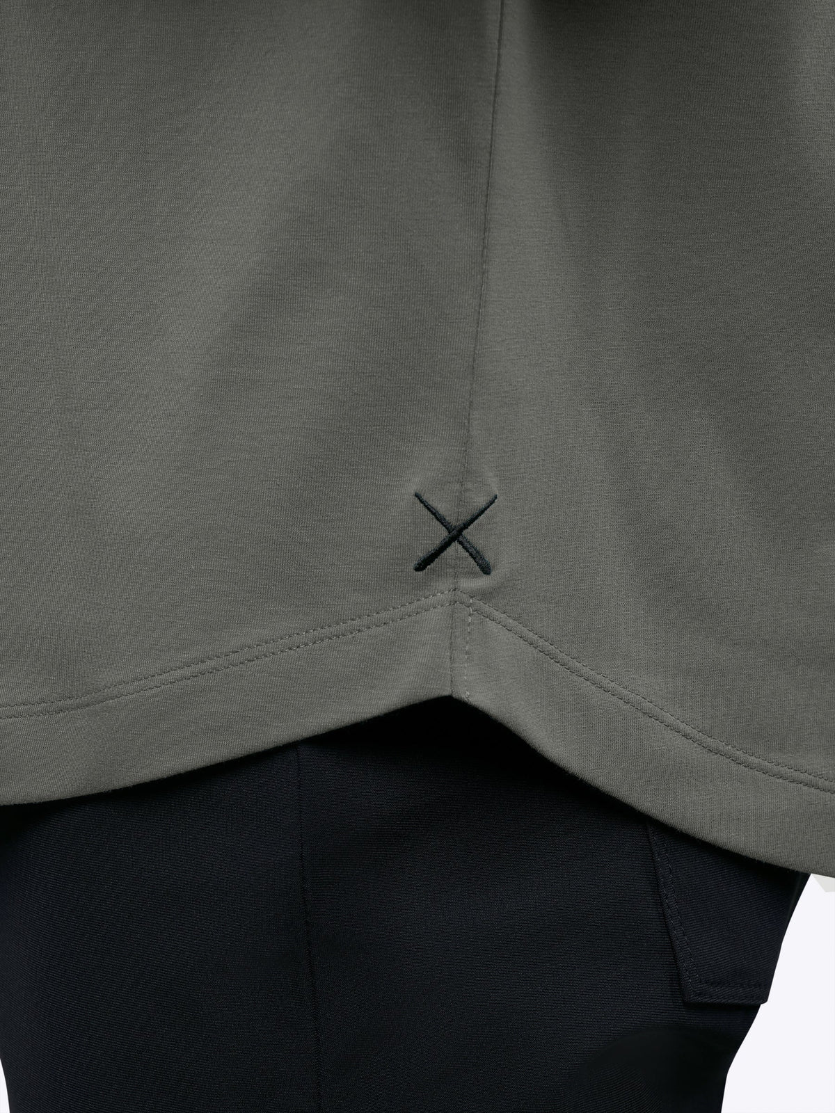 AO Henley Curve-Hem | Castor Grey Signature-Fit PYCA Pro®