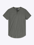 AO Henley Curve-Hem | Castor Grey Signature-Fit PYCA Pro®