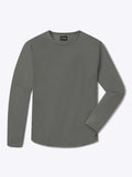 AO Long Sleeve Curve-Hem Tee | Castor Grey Signature-Fit PYCA Pro®