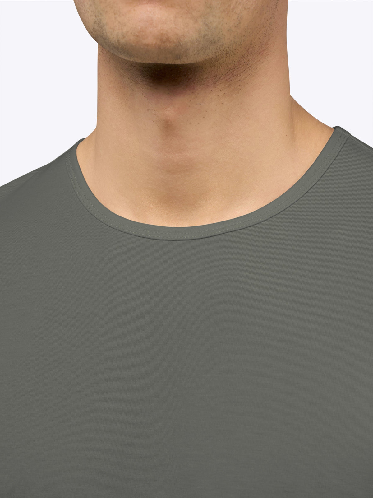 AO Long Sleeve Curve-Hem Tee | Castor Grey Signature-Fit PYCA Pro®