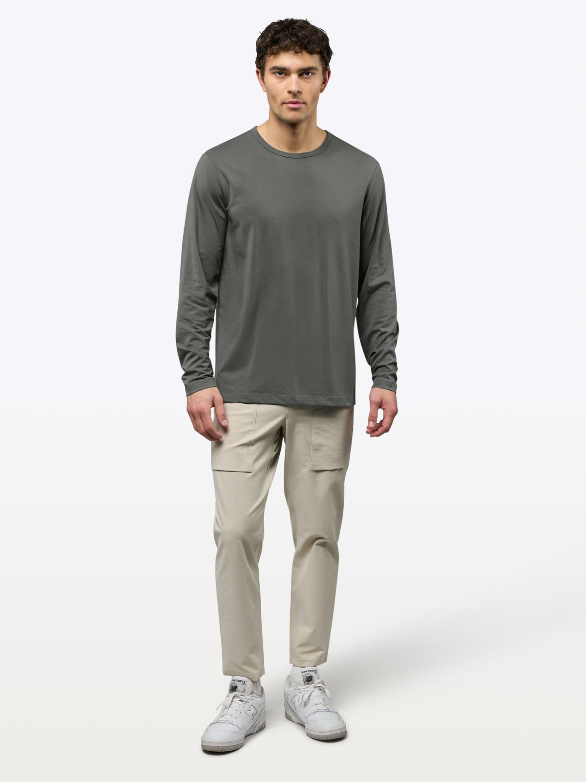 AO Forever Long Sleeve Tee | Castor Grey Classic-Fit PYCA Pro®