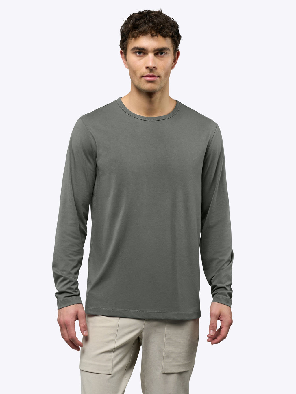 AO Forever Long Sleeve Tee | Castor Grey Classic-Fit PYCA Pro®