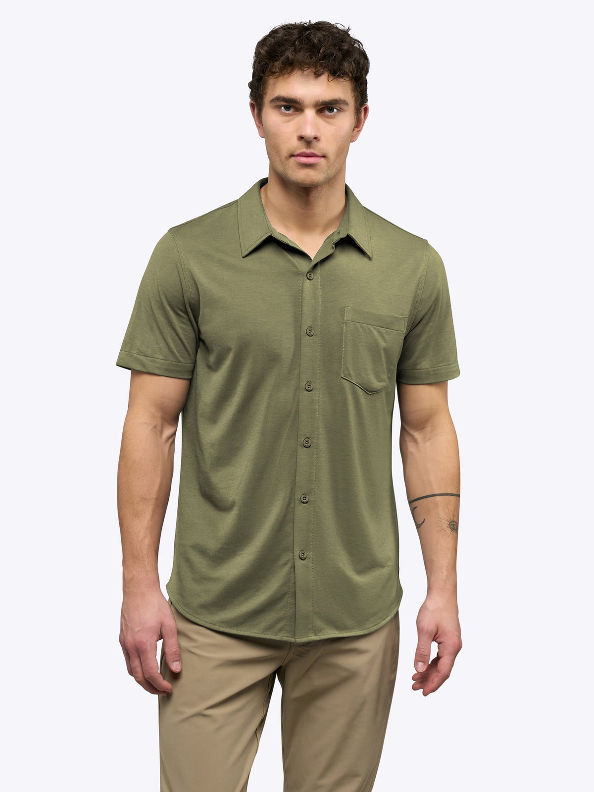 AO Button Up | Capers Signature-Fit PYCA Pro®