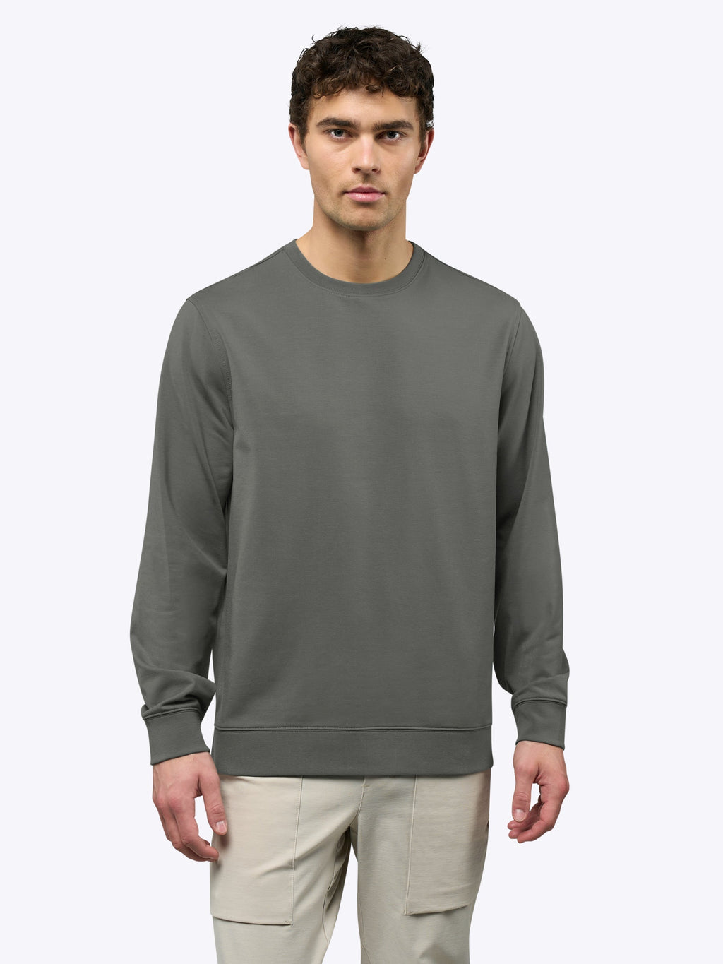 Hyperloop Pullover Split-Hem | Castor Grey Signature-Fit