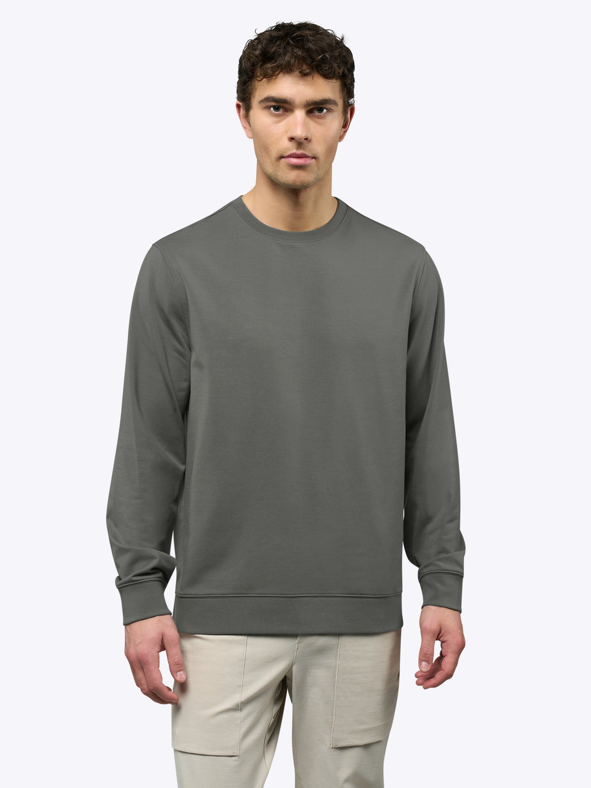 Hyperloop Pullover Split-Hem | Castor Grey Signature-Fit