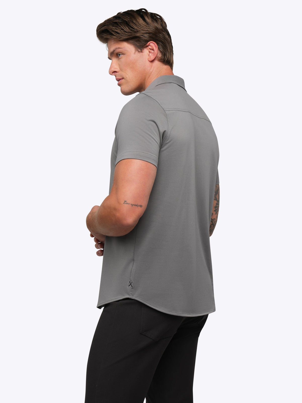 AO Button Up | Charcoal Signature-Fit PYCA Pro®