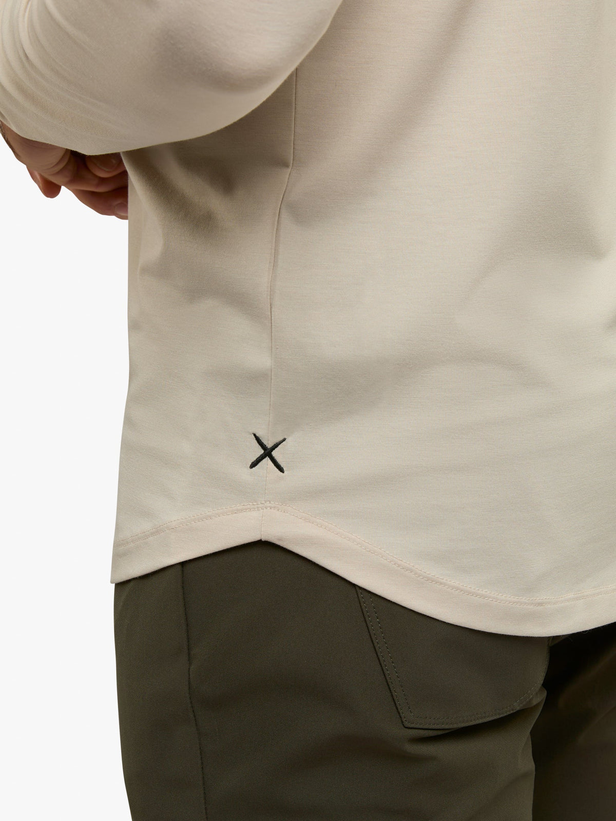 AO Long Sleeve Curve-Hem Tee | Clay Signature-fit PYCA Pro®
