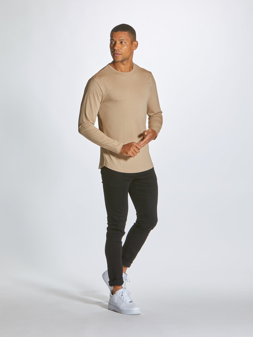 AO Long Sleeve Curve-Hem Tee | Coast Signature-fit PYCA Pro®