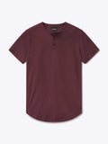 AO Henley Curve-Hem | Currant Signature-Fit PYCA Pro®