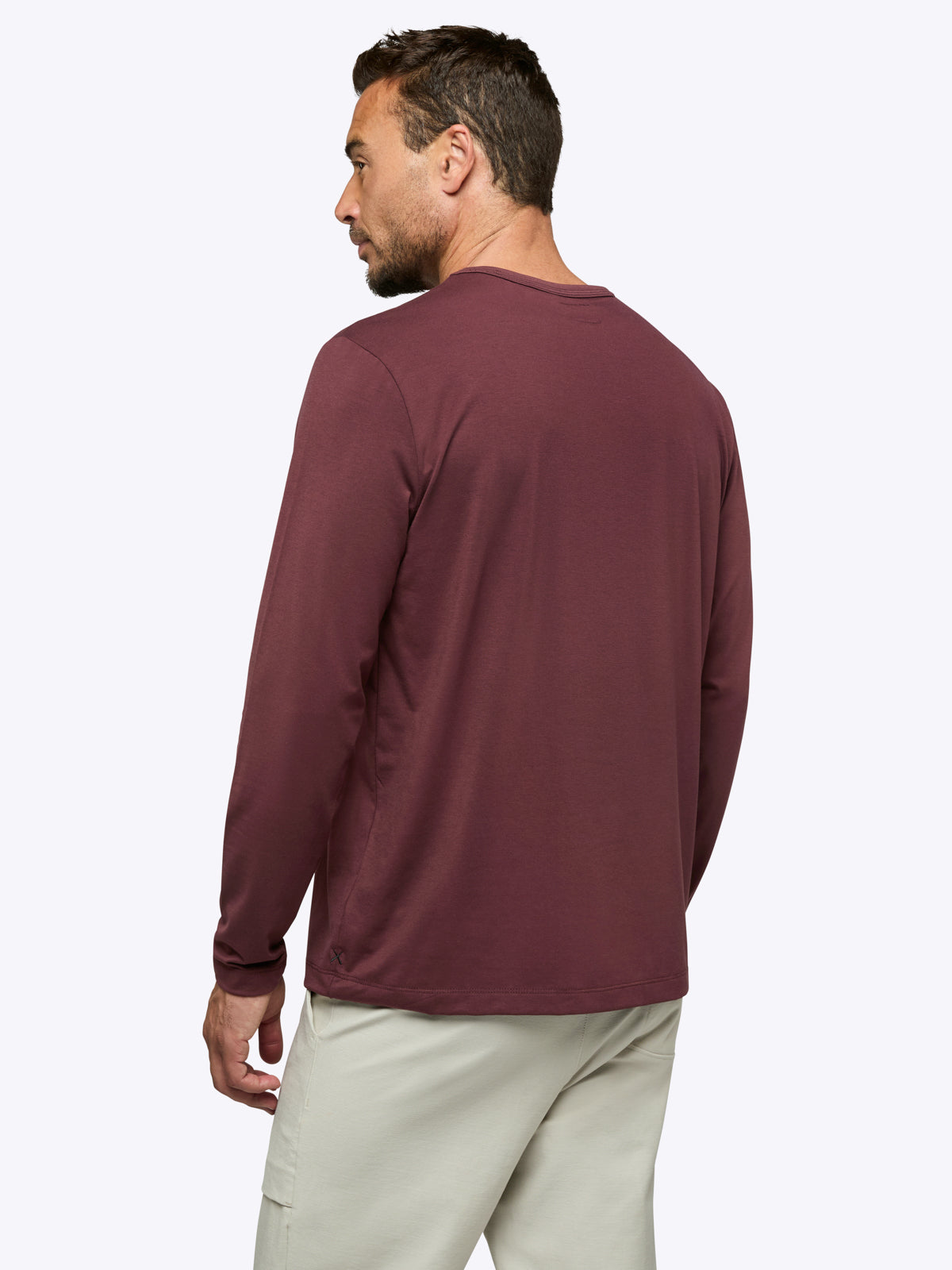 AO Forever Long Sleeve Tee | Currant Classic-Fit PYCA Pro®