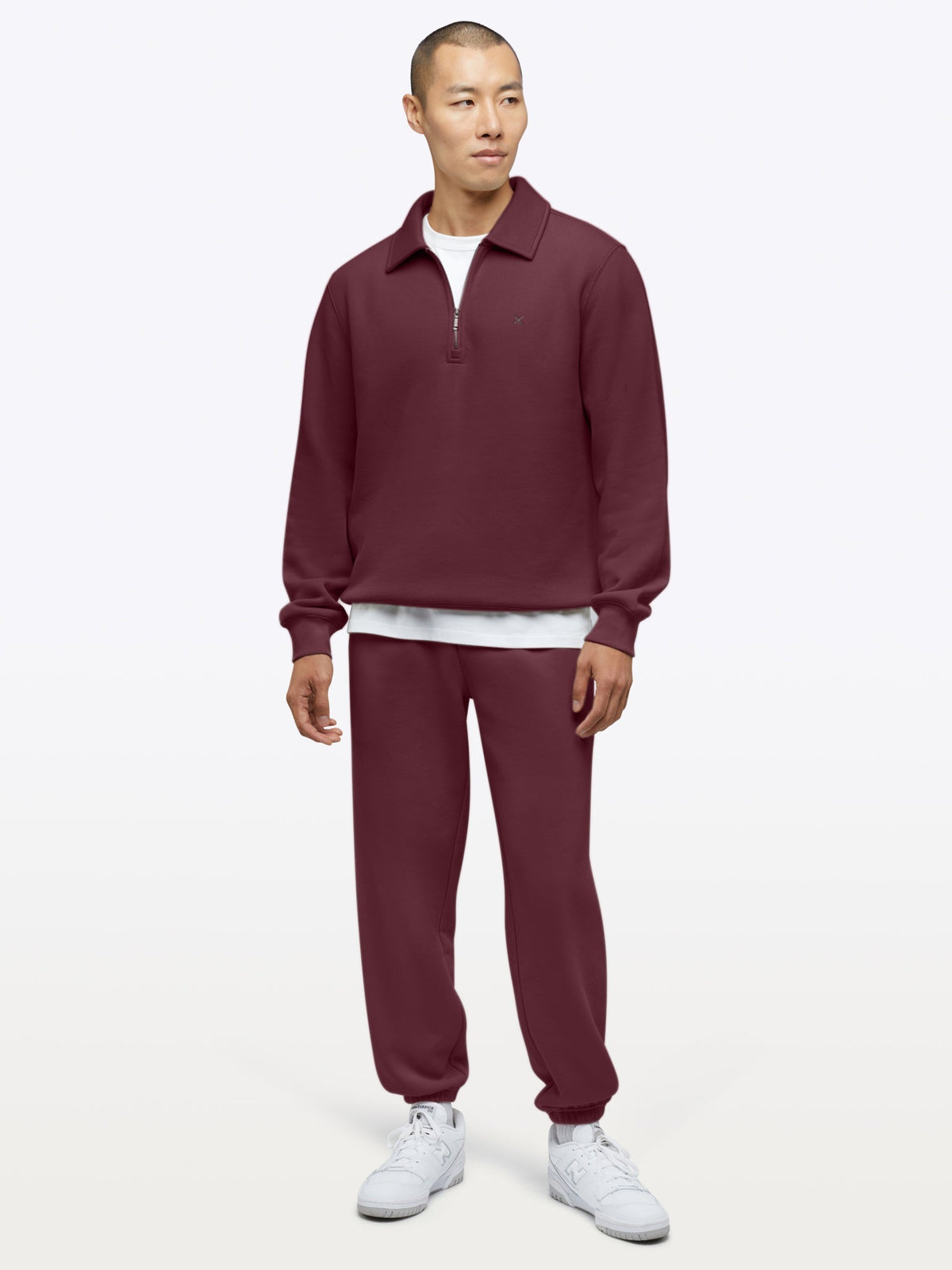 Divine Fleece Q-Zip | Currant Classic-fit
