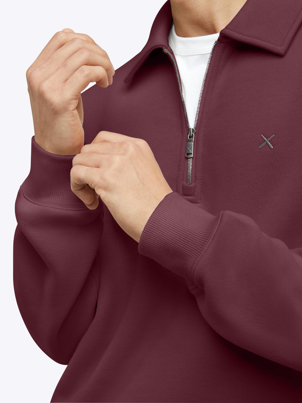 Divine Fleece Q-Zip | Currant Classic-fit