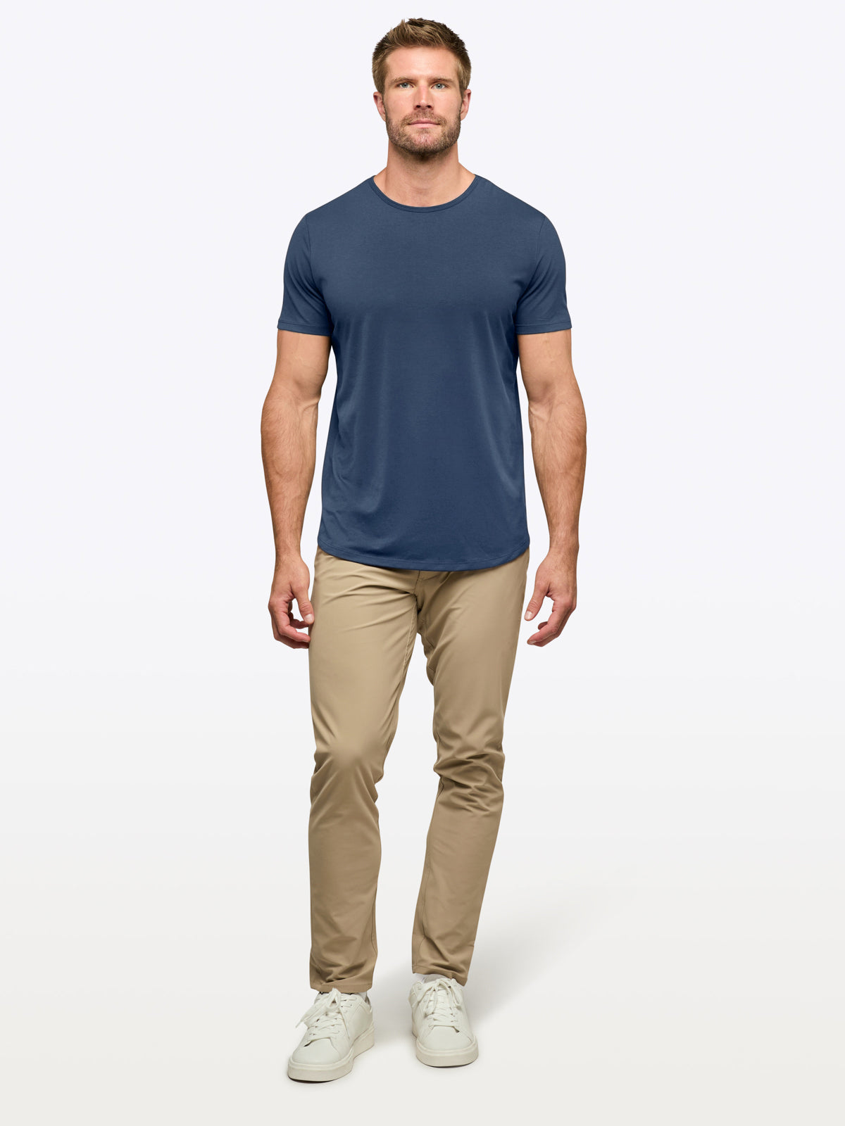 AO Curve-Hem Tee | Dark Denim Signature-Fit PYCA Pro®