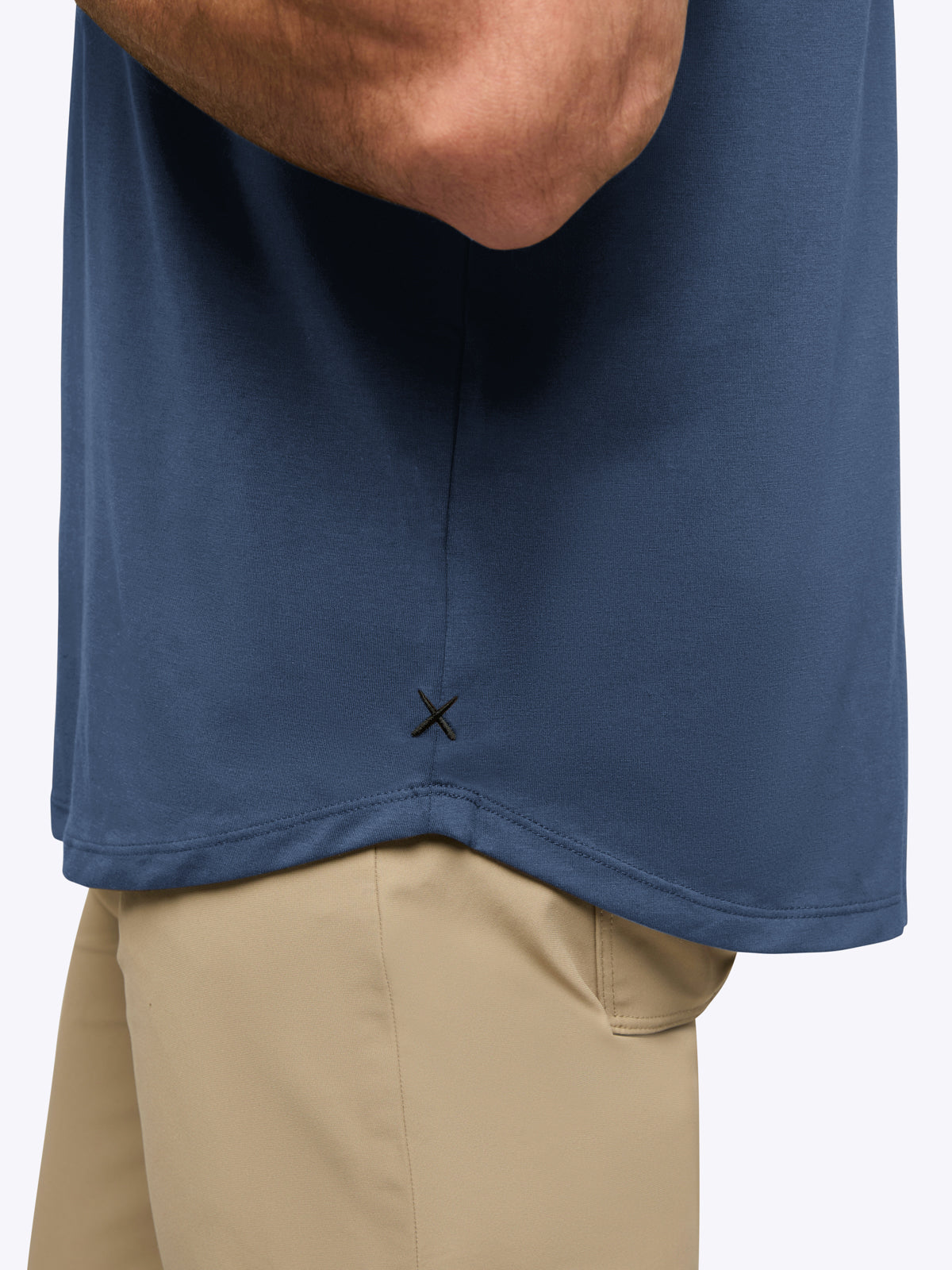 AO Curve-Hem Tee | Dark Denim Signature-Fit PYCA Pro®