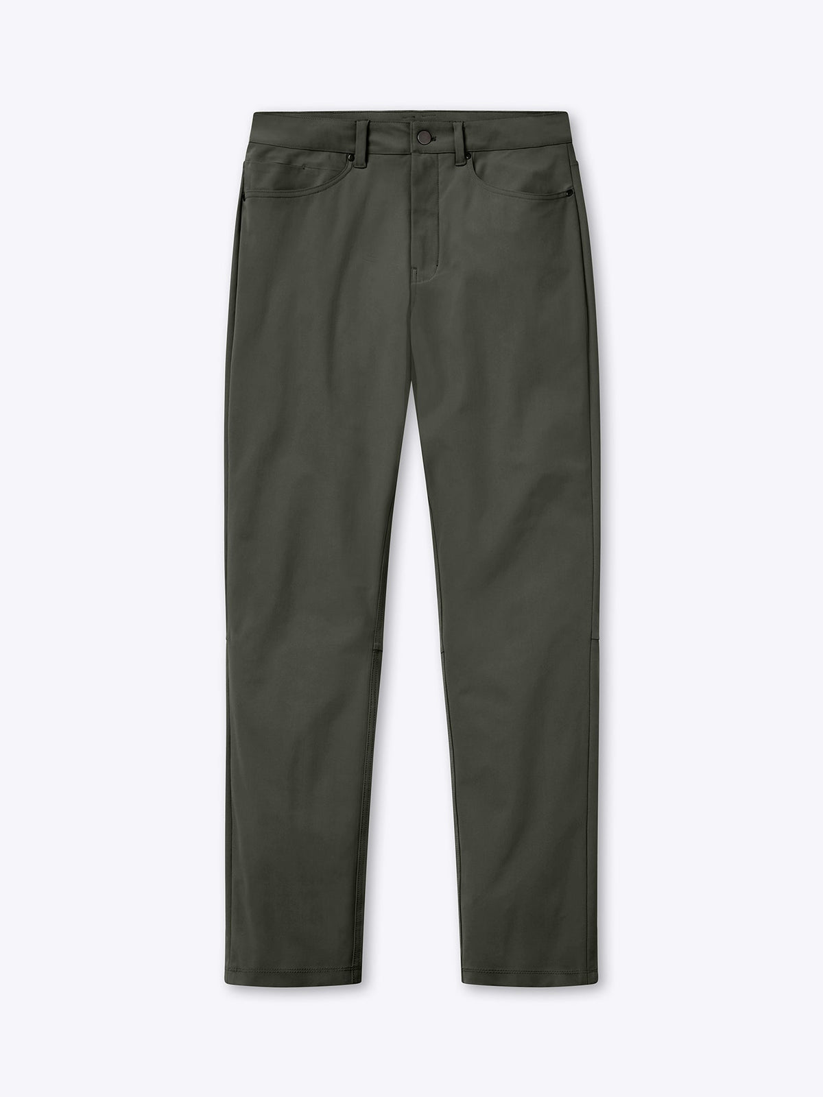 AO 5-Pocket Pant | Deep Olive Slim-Fit Versaknit®