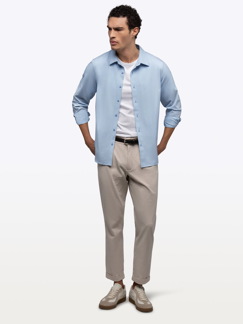 Soho Long Sleeve Button Up | Oxford Blue Signature-Fit