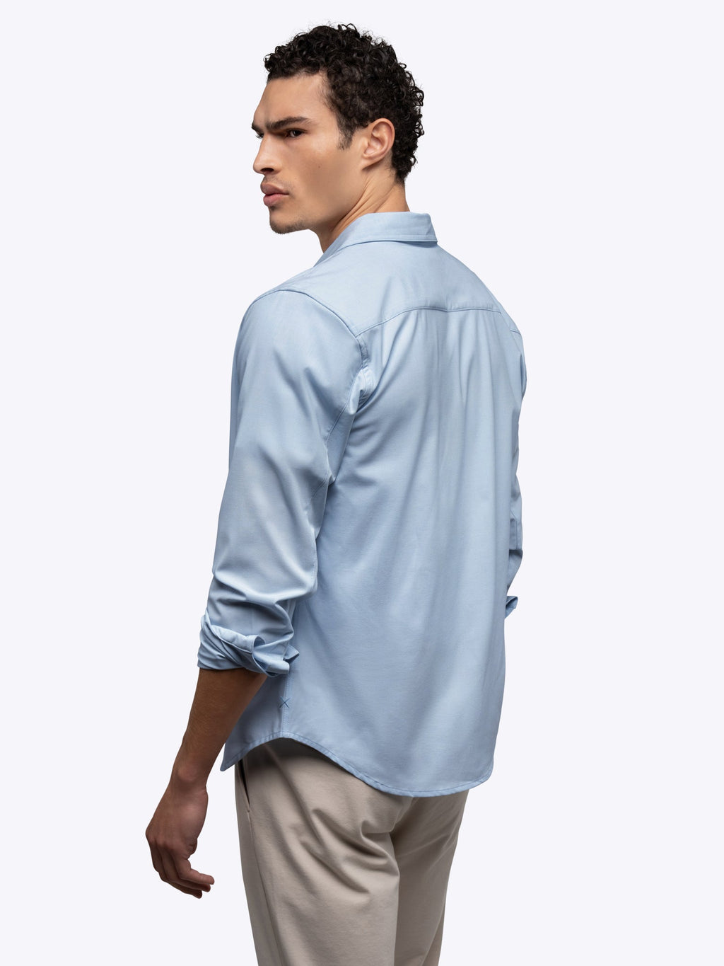 Soho Long Sleeve Button Up | Oxford Blue Signature-Fit