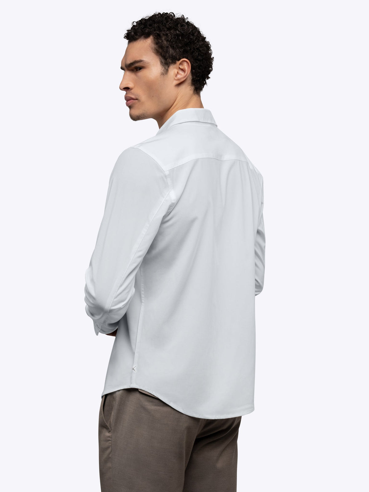 Soho Long Sleeve Button Up | White Signature-fit