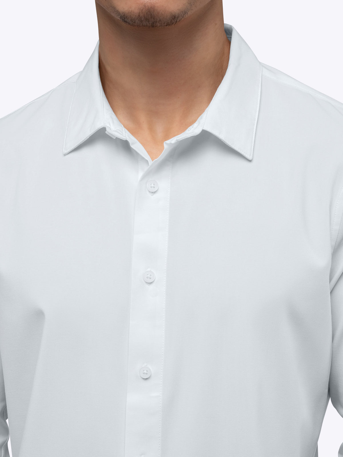 Soho Long Sleeve Button Up | White Signature-fit