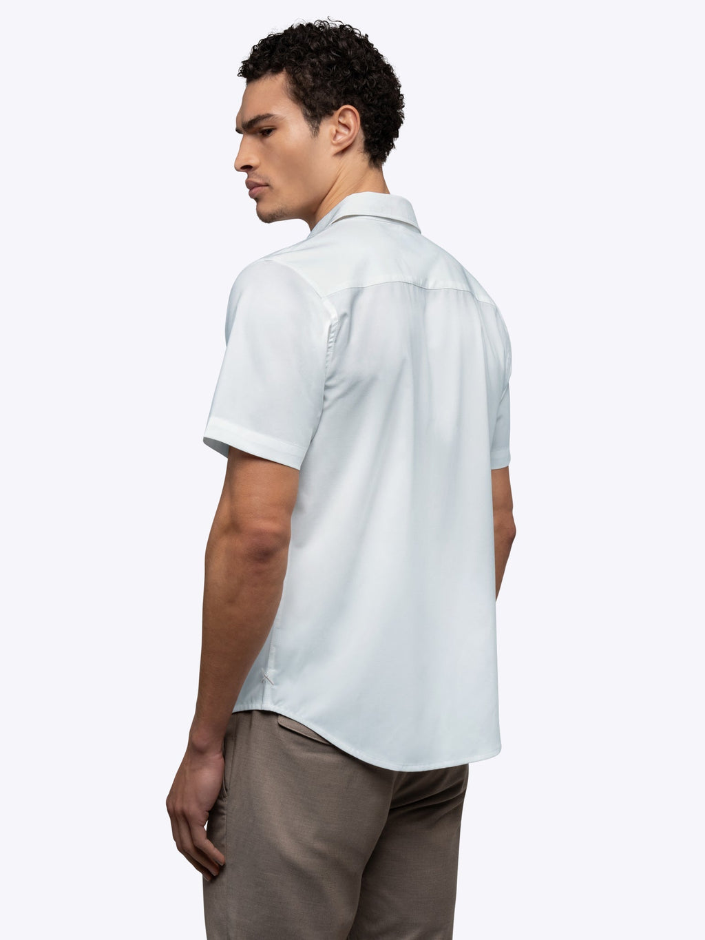 SoHo Short Sleeve Button Up | White Signature-fit