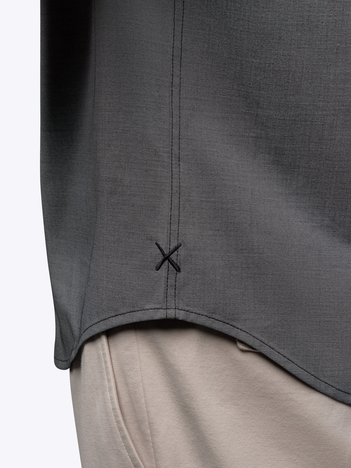 SoHo Short Sleeve Button Up | Heather Black Signature-fit